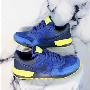 Nike Air Odyssey Blue Suede Leather Trainers Sz8